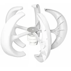400W 12V Eolienne De Jardin Générateur D'éolienne De Lanterne De Rotor 4 Lames Agito