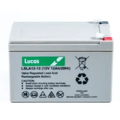 Batterie Plomb étanche Stationnaire Lucas VRLA AGM LSLA12-12 12V 12Ah.