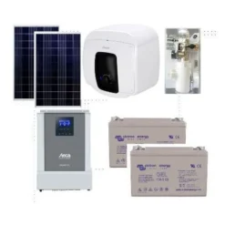 Kit Solaire Offgrid Avec Chauffe Eau Electrique 30 Litres