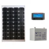 Kit Photovoltaique 55 Wc VICTRON - 12V (Capacité Batterie : Kit Avec 1 Batterie AGM 38 Ah)