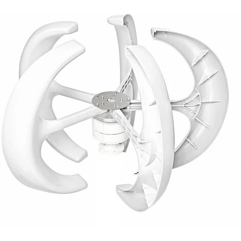 650W 24V Axe Vertical De Générateur D'éolienne De Lanterne De Rotor 5 Lames Jmax