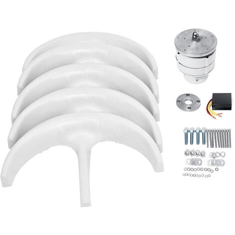 650W 24V Axe Vertical De Générateur D'éolienne De Lanterne De Rotor 5 Lames Jmax – Image 2