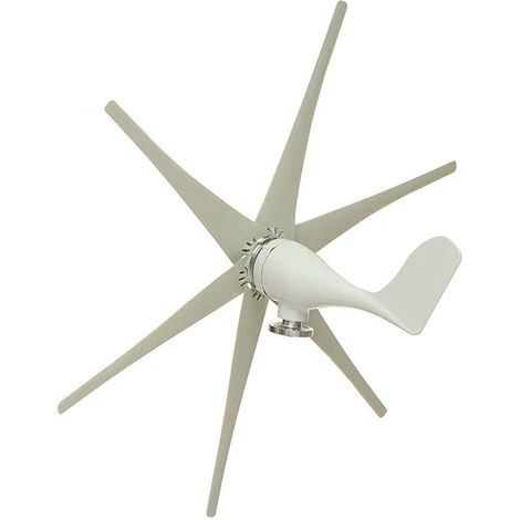 48V éolienne De Jardin 500-800W 6 Pales Blanc Générateur D'éolienne(Controleur NON INCLUS) Jmax – Image 3