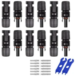 6 Paires MC4 Mâle/femelle Double Anneaux Joint étanche Panneau Solaire Connecteurs De Câble Fontainebleau