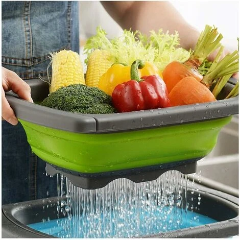 LYCXAMES -- Panier Rectangulaire Multifonctionnel Rétractable Créatif De Drain Avec La Fonction De Fuite – Image 5