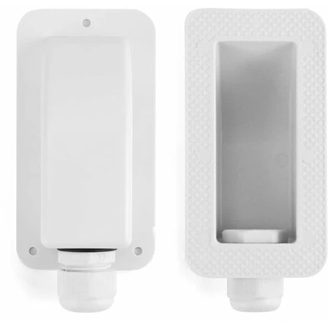 DENUOTOP Passe-toit IP68 Presse-étoupe Solaire étanche Boîtier D'entrée De Câble 1 Voie Résistant Aux Intempéries, Caravane Et Bateau Passe Câble En ABS, Blanc, 1 Pièce – Image 3