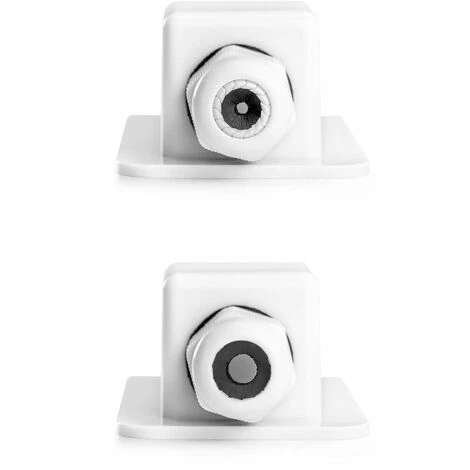 DENUOTOP Passe-toit IP68 Presse-étoupe Solaire étanche Boîtier D'entrée De Câble 1 Voie Résistant Aux Intempéries, Caravane Et Bateau Passe Câble En ABS, Blanc, 1 Pièce – Image 5