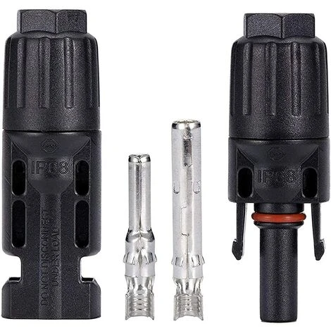 12 Paires Photovoltaique Câble Connecteur, Connecteur PV, Connecteur Solaire Photovoltaïque AVCE Clés Hexagonales, Connecteur Solaire Mâle + Femelle Pour Panneaux Solaires Cable Accessoires – Image 3