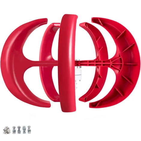 VEVOR Générateur De Turbine éolienne à Lanterne Verticale 100-400 W 12 V 5 Lames