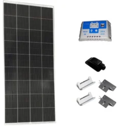 Blugy Kit Panneau Solaire Rigide 180W (1485 X 668 X 30) Monocristallin