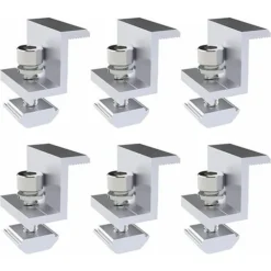 Jeu De 6 Supports De Fixation Pour Panneaux Solaires, Support Photovoltaque En Z, 45mm