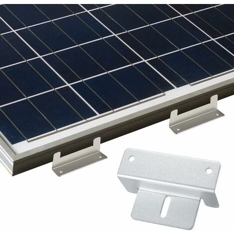 Support En Z Pour Panneau Solaire 4 Pièces Pour Montage Sur Panneau Solaire, Support En Z Avec écrous Et Vis Pour Camping-car, Toit - 100662mm – Image 2