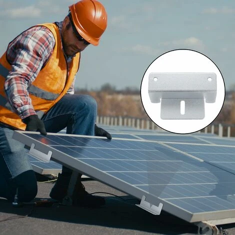 Support En Z Pour Panneau Solaire 4 Pièces Pour Montage Sur Panneau Solaire, Support En Z Avec écrous Et Vis Pour Camping-car, Toit - 100662mm – Image 3