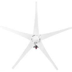 Petite Eolienne Avec Controleur, Energie Propre S-type-12V 5 Pales, Maximum 1200W (blanc)
