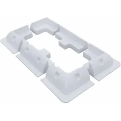 6pcs Support De Montage Pour Panneaux Solaires, 4 Coins Et Fixation Latérale Sur Toit De Caravane,Bateau ,