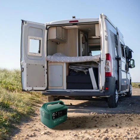 V-TAC Centrale électrique Portable 300W Générateur De Stockage De Batterie Courant Max 600W - Rechargeable Via 220V / Panneau Solaire Sku 11441 – Image 4