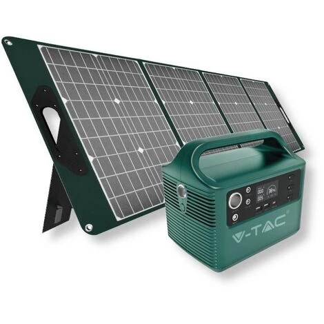 V-TAC Centrale électrique Portable 300W Générateur De Stockage De Batterie Courant Max 600W - Rechargeable Via 220V / Panneau Solaire Sku 11441 – Image 5