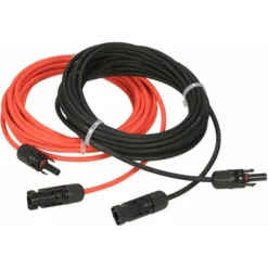 Cable D'extension De Panneau Solaire Avec Connecteur MC4, Paire Rouge + Noire, 10AWG 6 Metres / 20 Pieds