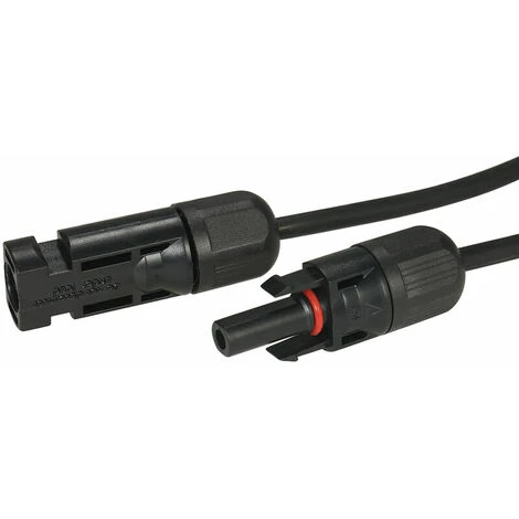 Cable D'extension De Panneau Solaire Avec Connecteur MC4, Paire Rouge + Noire, 10AWG 6 Metres / 20 Pieds – Image 3