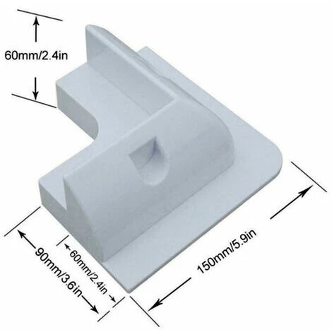 Supports De Montage Pour Panneaux Solaires Entrée D'angle, De Cté Et De Cable Camping-car Blanc – Image 3