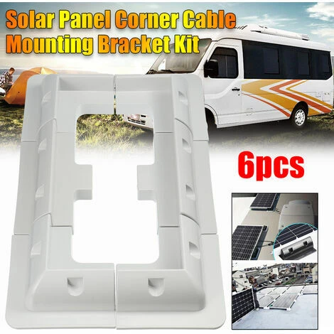 Supports De Montage Pour Panneaux Solaires Entrée D'angle, De Cté Et De Cable Camping-car Blanc – Image 5