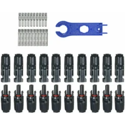 10 Paires De Connecteurs Solaires Avec Clé Pour Connecteurs De Câble De Panneau Solaire Fiches Et Prises MC4 Pour Panneaux Solaires