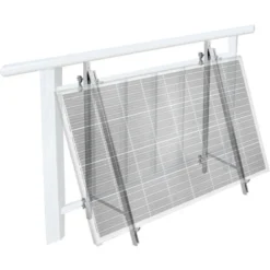ECO-WORTHY Support De Panneau Solaire Centrale électrique Pour Balcon, Alliage D'aluminium Support De Panneau Solaire Installation Universelle Jusqu'à 100cm De Largeur De Panneau 100-300W Pour Balcon