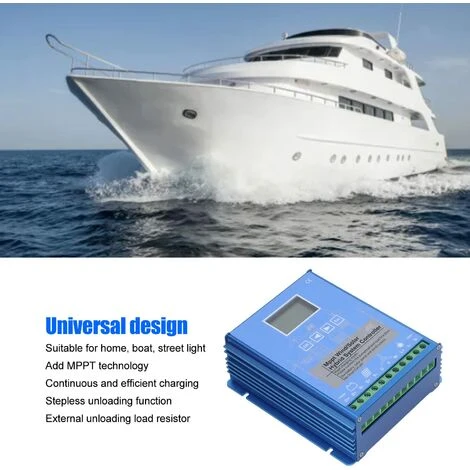 Contrôleur De Charge Hybride Solaire éolien, 1000W Wind 8100W PV Solaire, Contrôleur De Charge D'énergie LCD, Identification Automatique 24V 48V, MPPT, Pour éolienne, Panneau Solaire, Système – Image 3
