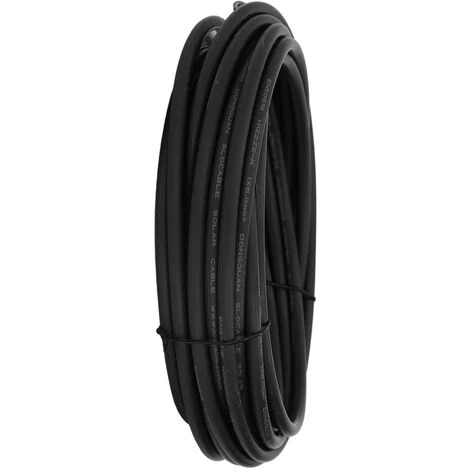 Câble D'extension Solaire XLPE 10m économie D'énergie Grande Capacité De Charge Fil De Panneau Solaire Isolé Cuivre étamé Pour L'industrie Le Noir – Image 5