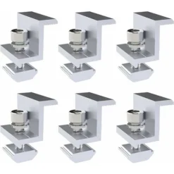 PEAK Lot De 6 Supports De Montage Pour Panneau Solaire, Supports PV à Pression Latérale De Type Z, Hauteur 35 Mm
