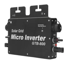 Micro Onduleur Réseau Solaire, Contrle WiFi, Identification Automatique, DC à AC, Onduleur Solaire 120V 230V, Prise Américaine Noire