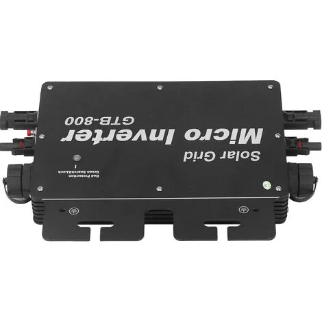 Micro Onduleur Réseau Solaire, Contrle WiFi, Identification Automatique, DC à AC, Onduleur Solaire 120V 230V, Prise Américaine Noire – Image 2