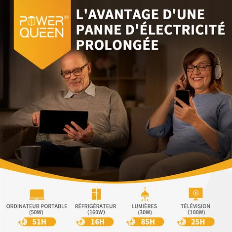 Batterie Lithium LiFePO4 12V 200Ah Power Queen, Batterie Rechargeable Avec BMS 100A, Pour Camping Car, Système Off-Grid, Bateau, Caravane, Solaire – Image 3