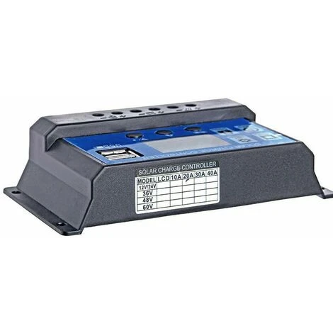 30A 12/24V LCD Régulateur Solaire Batterie Régulateur Contrôleur Double USB – Image 3