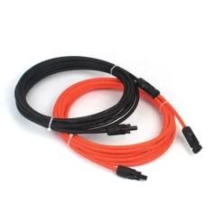 2 X Câble D'extension Photovoltaïque, Pv1 - F 6,0 Mm ²， 6m / Câble, Connecteur Mc4 IP67, 14awg (noir + Rouge) Pour Panneaux Solaires Photovoltaïques, Etc.